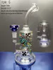 szklany bong recycler dab platforma olejna szklana rura wodna Fab jaja szklany bąbelek z miską 14,4 mm