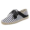 Män Kvinnor Casual Shoes Canvas Sneakers Stripe Black White Red Grey Mens Traners Jogging Walking Fifteen