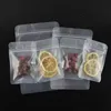 Frosted Zipper Plastic Bag Reusable Self Seal Pouch Flat Bottom Smell Proof Food Storage Package Bags for Snack Tea