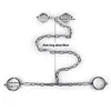 NXY Sex Adult Toy Metal Chain Leg Irons Manette Bondage Restrizioni Schiava in acciaio inossidabile Bdsm Set Giochi Fetish Caviglia Manette Toys1216