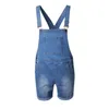 Fashionable men's rompers Jeans jumpsuit suspender denim pink gray blue summer wide leg Overalls jumpsuits Pants Trousers high quality