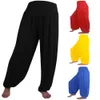 إمرأة مطاطا فضفاضة عارضة القطن لينة اليوغا الرقص الرياضة الحريم السراويل chandal موهير pantalon a50 x1227