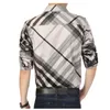 MIACAWOR Brand Casual Shirt Men 100 Cotton Fashion Striped Shirts Long Sleeved Shirts Slim Fit Camisa Social Chemise Homme C142 LJ200925