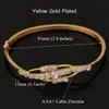 Bracelet de zircone cubique Bracelet Yellow Gold Color Bijoux Fashion Bijoux pour les femmes Bracelet MGC H52237077036