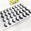 Anpassad förpackning 8 par 16 par Mink Lashes Tray 3D Mink Lashes 100% Handmade ögonfrans dramatiska tjocka 25 mm minkögonfransar