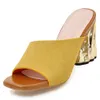 Meotina Summer Slide Shoes Fashion Strange Style Heel Shoes Super High Heel Open Tooe Slippers Lady Sandals Big Size3343 Y200423