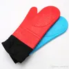 Gants en coton de silicone antidérapants imperméables en gros Utilisation de micro-ondes Gants de cuisine en silicone résistants aux hautes températures Cuisson anti-chaude WDH0052