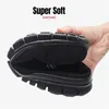 Larnmern Steel Toe Safety Heathable The Lyeweight Swee Slip On Work Boots Y200915