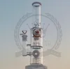Красочный кальян перколятор ручной вздутый боросиликат стеклянный водяной труба из DAB оснастки стеклянного бонга завод