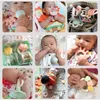 Beiens 6-/Set Baby Teether Hochets Montessori Jouets Dentition Enfants Infant Early Educational Berceau Mobiles Main Grab Rattle Toy LJ201124