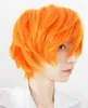 Volleyboll Boy Karasuno Hyuga Shouyou Cosplay Wig Orange Kort Straight Hair Wig