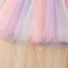 Bebé meninas vestidos princesa malha verão sem mangas fantasia vestido de casamento crianças festa festa de aniversário para 1-6 anos menina