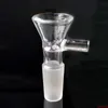 Glass Slides Bowl Pieces Bongs Bowls Funnel Rig Accessories Quartz Nail 14mm Male Female Heady Herb Smoking Holder Water Pipes Dab DHL