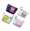 Wholesale 300pcs canvas change purses Cute Cartoon Animal Card Holder Key Bag Money zipper Bags for Girls Purse