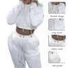 Kadınlar Sonbahar Bahar Hoodies Pantolon 2 Parçası Sıcak Satış Kıyafetleri Pantolon Ter Takımları Bayanlar için Ter Takımlar Üst Hoodie ve Jogger Setleri Y1229