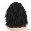 Czarny kolor Kędzierzawy syntetyczny Lacefront Peruka 14 ~ 26 cali Perruques de Cheveux Humains Lace Front Wigs 19819-1