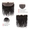 12A Brésilien Deep Wave 3 Bundles Extensions avec 13x4 Dentelle Transparente Frontale Vierge 100% Cheveux Humains Non Transformés Couleur Naturelle