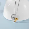 Simpatico animale elefante madre collana per bambini per mamma collo a forma di cuore catena gioielli regalo festa della mamma del ringraziamento