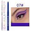 New Arrival Cakaila Matte Eyeliner Gel Ołówek 18 Kolory Opcja Łatwa do noszenia Kolorowe White Yellow Blue Eye Liner Pen Kream Makeup Cosmetics