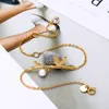 Charmarmband 2021 Guldfärgharts för kvinnor Crystal Akrylglaspärlor Kedjor Fashion Jewerly Wholesale Handmade1