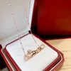 Luxe designer sieraden diamant gouden ketting klassieke mode merk cheetah patroon heren en dames bruiloft jurk ornamenten