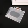 1000 st Transparent Case Rensa hårda plast Badgehållare kortfiler ID Kredithållare Horisontell och vertikal stil SN4415