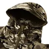 MEI Merk Camouflage Militaire Mannen Hooded Jacket, Sharkskin Softshell US Army Tactical Coat, Multicamo, Woodland, A-TACS, AT-FG 201118