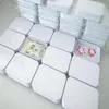 300PCS / 로트 무료 DHL 페덱스 배송 11 * 8 * 2.5cm의 직사각형 흰색 차 주석 상자 민트 알약 사탕 보석 저장 상자