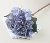 Party Supplies Artificial Hydrangea Flower Fake Silk Single Real Touch Hortenseas För Bröllop Mittorpieces Hem Blommor LLS592-WLL