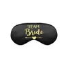 8 Stile Gold Team Braut Schlafmaske Brautjungfer Geschenk Bachelorette zur Party Hochzeit Brautdusche Dekoration Y201020