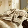 Sommarsängkläder Set Luxury Bed Sheet and Pillowcase Baroque Däcke Cover Rococo Bed Stead On the Bed Nordic Bed Cover Gothic Cover 25158673
