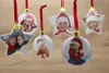 Decorações de Natal Presentes Dia dos Namorados Bola Redonda Diy Party Xmas Tree Dress Up Ornaments Pingente Presente HH9-3399