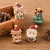 Cross-border Christmas animal resin decoration keychain creative home cartoon gifts wholesale