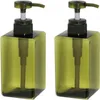 450ml 15oz Refillable Empty Plastic Soap Dispenser Pump Bottle for Cosmetic Shampoos Bath Shower Toiletries Liquid Lotion Container Bottles