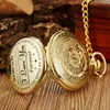 Hot Gold Vintage Pocket Watch To My Son Quartz Pocket Watches Fob Chains I LOVE YOU Necklace Pendant Steampunk Children Kids Watches Gifts