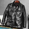 Frete grátis.brand Core Currenche Calçadeira, Brakeman Jaqueta De Couro Genuíno, Clássico Casual.Vintage Leather Roupa.Sales LJ201029