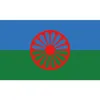 Rom-Zigeuner-Flagge, hochwertig, 90 x 150 cm, Nation-Banner, Festival, Party, Geschenk, 100D Polyester, für drinnen und draußen, bedruckte Flaggen und Banner