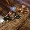 20Color koreanska enkla bowknot band stora tarmhår rån gummiband vintage retro ren färg designer bokstäver scrunchies hårband hästsvans hållare