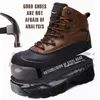 Chaussures de sécurité de travail anti-perforation pour hommes, chaussures d'extérieur, bottes en cuir perforées, chaussures industrielles confortables, chaussures d'assurance du travail Y200915
