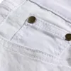 Jeans elasticizzati da uomo Pantaloni in denim bianco moda per pantaloni retrò maschili primaverili e autunnali taglia casual 28-42