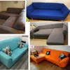 L-vorm nodig 2 stuks Solid Corner Sofa Covers voor Woonkamer Elastische Spandex Slipcovers Couch Cover Stretch Sofa Handdoek LJ201216