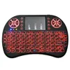 Teclado sem fio mini i8 retroiluminado controle remoto para tv pc air mouse para android tv box 24g teclado sem fio com touc7550172