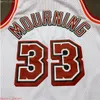 100% cucita Alonzo Mourning Swingman Jersey XS-6XL Uomo Ritorno al passato Maglie da basket Uomo economico Donna Gioventù