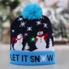 حزب القبعات المحبوكة هتابة عيد الميلاد الثلج الثلج Snowflake Santa elk قبعة قبعة البالغين الأطفال سنة جديدة عيد الميلاد الحفاظ على دافئة مقاومة البرد قبعة YL0037