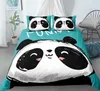 Panda 3d komfort täcker sängkläder uppsättningar täcke duvet täcker kuddehus hem textilier sovrum säng uppsättning 201210