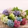 Simulatie Hydrangea Decoratieve Bloemen Woonkamer Home Bruiloft Decoratie 3 Hoofd Boeket Kransen