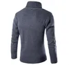 Mens outono e inverno magro ajuste pulôver camisola masculina coreana vertical listrado Natal camisola puxar tops