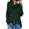 Frauen Mode Pullover Taste Rollkragen Warme Unregelmäßige Herbst Winter Kleidung Frau Casual Damen Pullover Kleidung 2020 Slim LJ201113