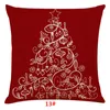 Funda de almohada de Navidad roja Fundas de cojines decorativos para sofá Asiento de coche Funda de almohada Decoración de Navidad para decoración del hogar BH4283 TYJ