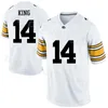 American College Football Wear NCAA Football College Iowa Hawkeyes 24 Nile Kinnick Jersey 46 George Kittle 12 Ricky Stanzy 14 Desmond King 23 Shonn Greene Black White